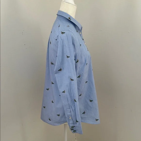 Talbots Blue /Green Duck Print Button Down Sz
S - Picture 3 of 7